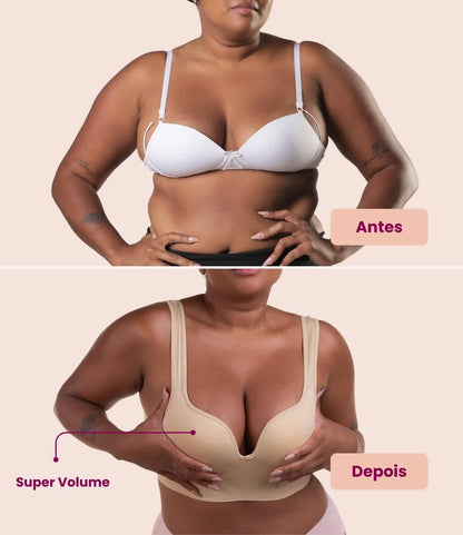 Sutiã Efeito Push Up - Empina os Seios Sem Arames Que Machucam
